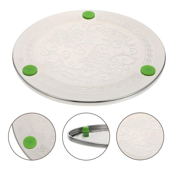 

mats & pads 1pc tableware insulation mat pot plate pad useful for home (silver)
