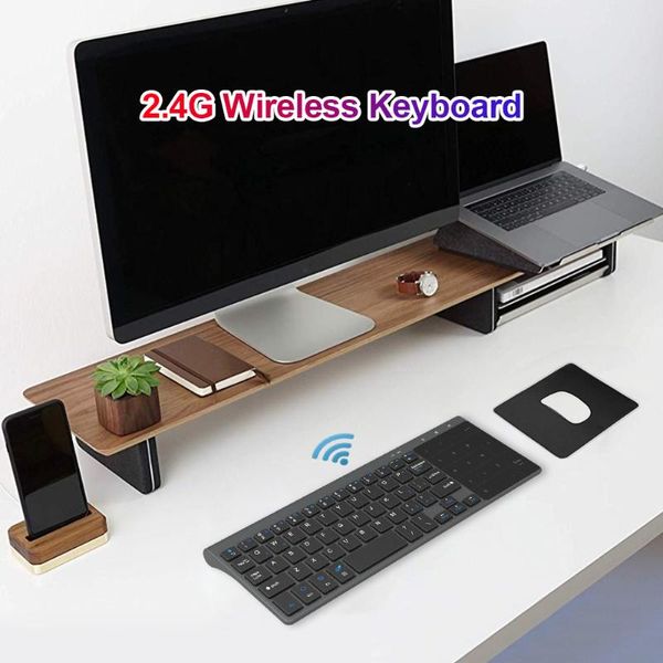 

wireless keyboard mini bluetooth keyboard 2.4ghz mini wireless with touch numeric pad for desklapcomputer