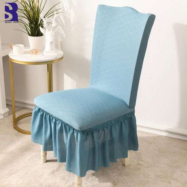 

chair covers sunnyrain 4-piece luxury cover with skirt spandex set elastic dining slipcover for