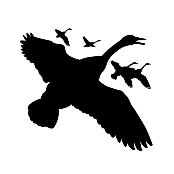 

16*14.8cm flying geese - goose hunting - car auto window vinyl decal sticker car sticker car accessories