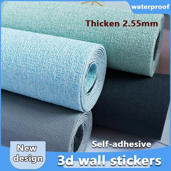 

wallpapers 3d self-adhesive foam wall sticker waterproof and anti-collision decorative bedroom kitchen home decoration