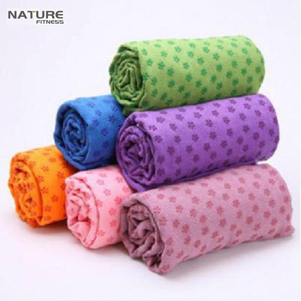 

yoga mats non-slip sweat absorbent mat towel soft comfy fitness exercise sports folding gymnastics