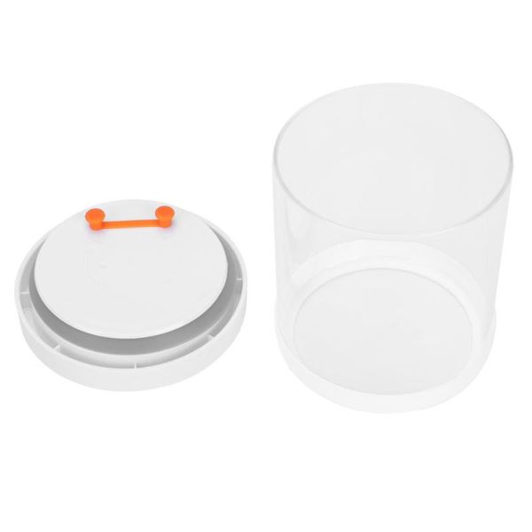 

storage bottles & jars 1pc glass jar transparent food container cereals canister