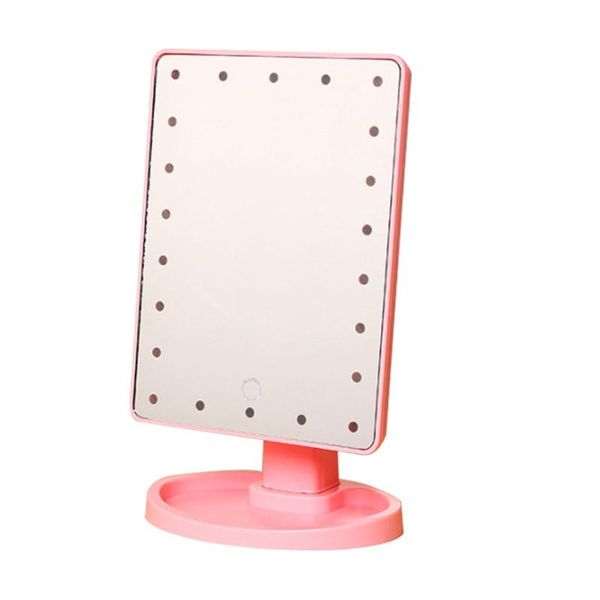 

compact mirrors beauty cosmetic make up illuminated deskstand mirror with 20 led light exquisite and elegant appearance