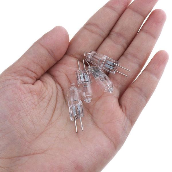

bulbs 20pcs/lot ultra g4 dc 12v 20w halogen lamp bulb inserted beads crystal lamps low price for wall clear glass each