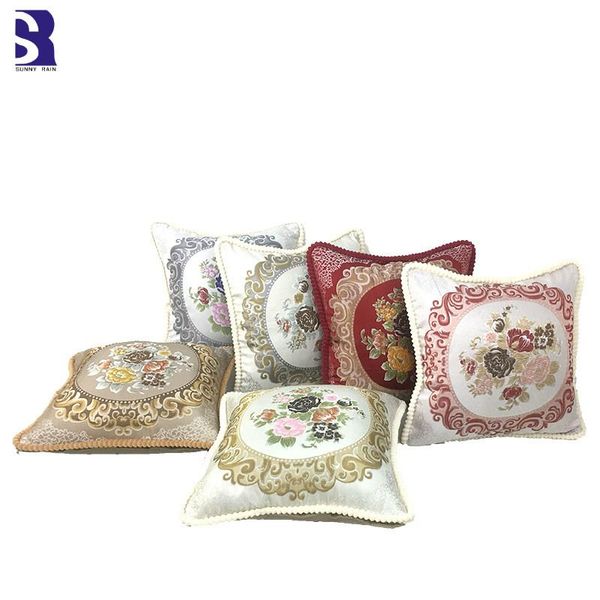 

sunnyrain 4-piece decorative pillow cover luxury cushion cover throw pillow for sofa not come with