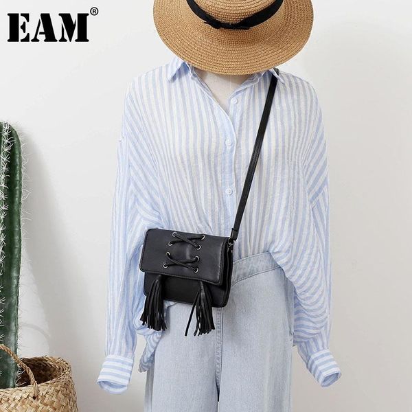 

cross body [eam] women spring cute tassel small pu leather flap personality all-match crossbody shoulder bag fashion tide 2021 18a1872