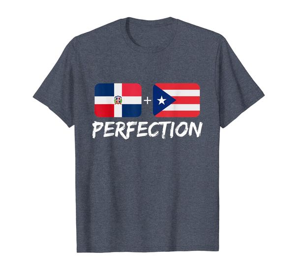 

dominican plus puerto rican perfection mix gift t-shirt, White;black