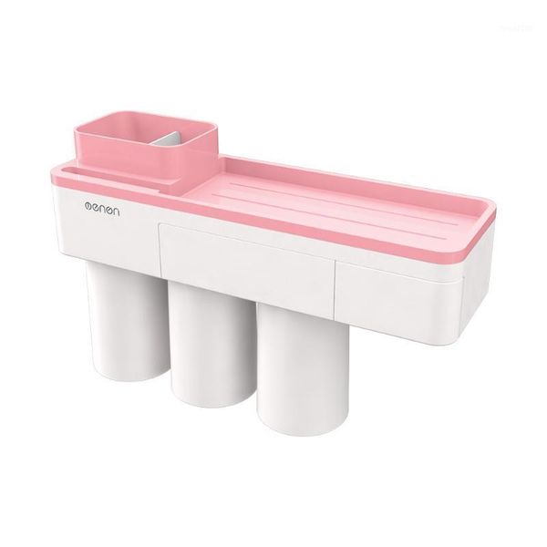 

bathroom storage & organization magnetic adsorption inverted toothbrush holder makeup cleanser phone toothpaste wall mount set cd1