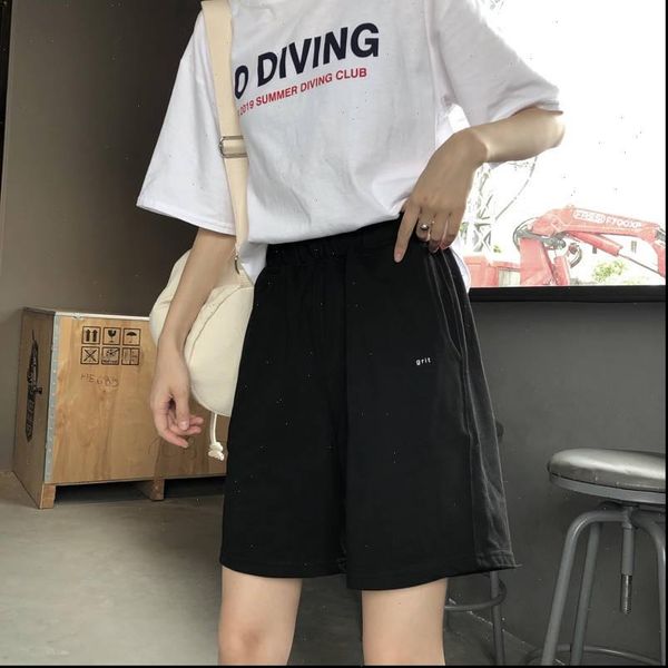 

shorts trousers summer thin section 2021 summer new sports jogging hit color casual loose korean version of the tide, White;black
