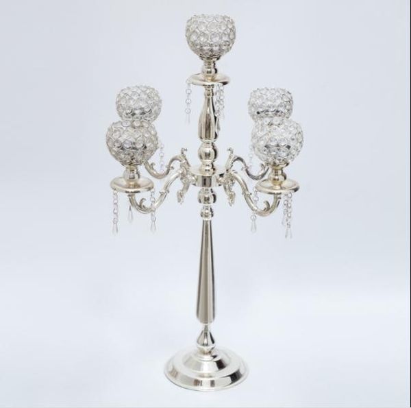 

party decoration 8pcs)75cm tall )clear crystal candelabra wedding