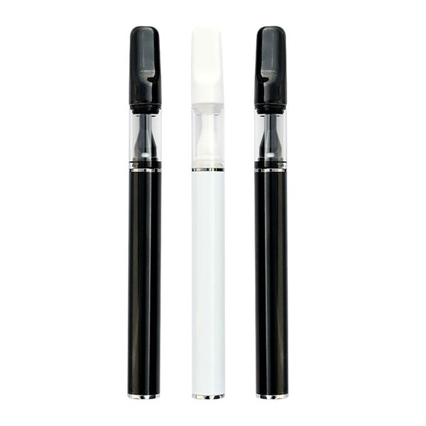 

full ceramic vape pen 0.5ml 1.0ml empty vape pen 510 disposable carts childproof snap on thick oil pen