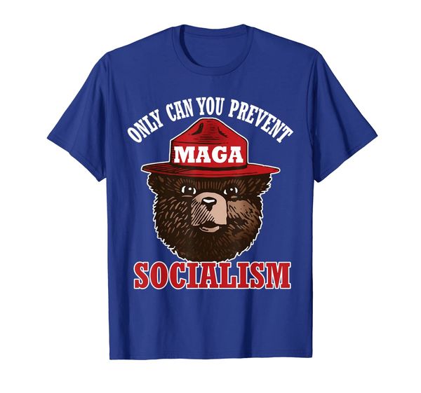 

only can you prevent maga socialism tshirt funny gift, White;black