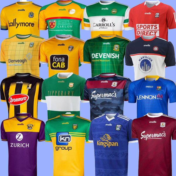 

2021 gaa kerry tyrone mayo soccer jersey cork meath galway dublin ath cliath gaillimh tipperary ciobubraio arann rugby jersey camisas, Black;gray