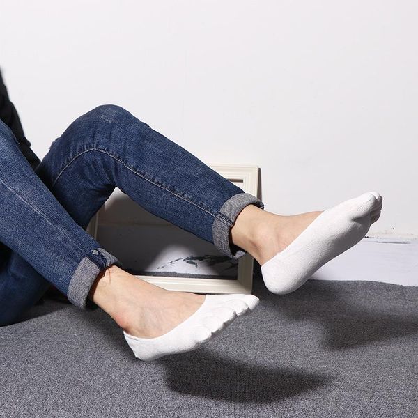 

men's socks breathable orthopedic compression toe ultra low cut liner with gel tab invisible solid color, Black