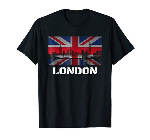 

men's t-shirts souvenir london t-shirt city vintage uk flag british tee, White;black