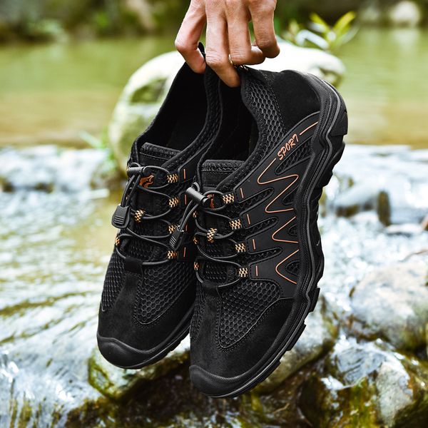 

upstream sandals men outdoor sport trails trekking shoes for men comfort wearable hiking climbing sneakers man footwear summer
