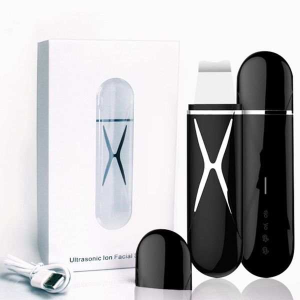 

nail art kits portable ultrasonic skin cleaning spatula pore cleaner face instrument four modes with dust cover
