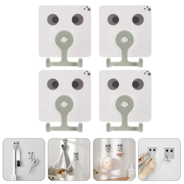 

4pcs self adhesive door wall hook hanger kitchen storage towel hanging hooks