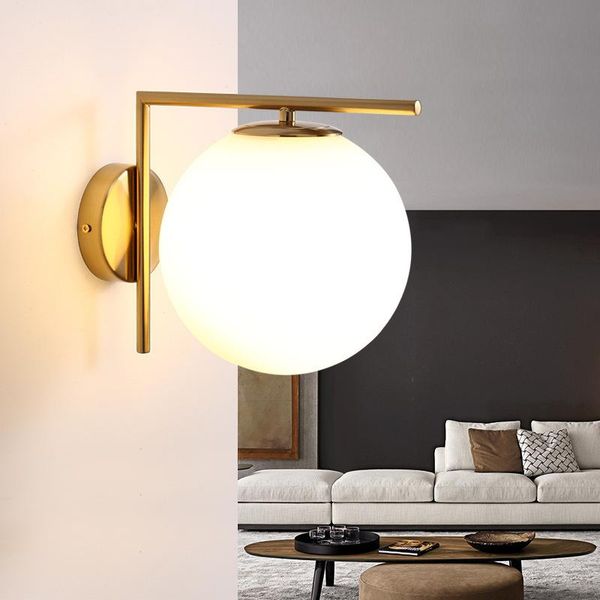 

wall lamps nordic led crystal light mirror abajur lampada camera living room lamp