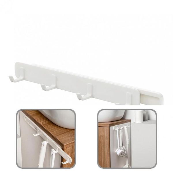 

hangers & racks not easy deformed attractive 4 hooks wall mount hanger hook plastic holder durable for bedroom