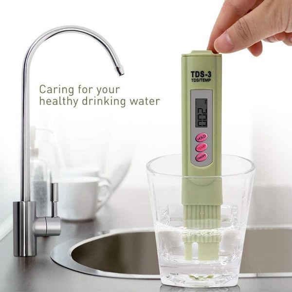 

meters high accurate tds-3 handheld tds meter with lcd display for water quality purity 0-9999 ppm filter measuring tools analyzer