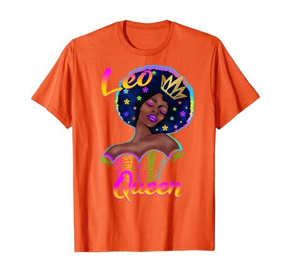 

womens retro leo queens are born in july 22-august 21shirt t-shirt, White;black