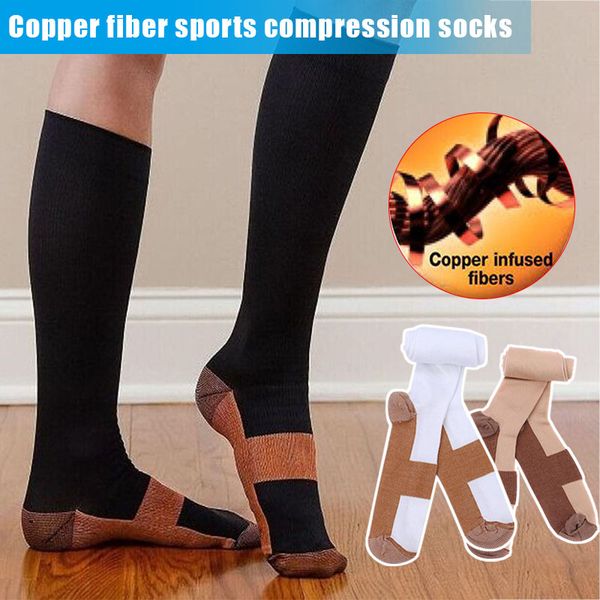 

copper compression socks for men women for running athletic and travel m2