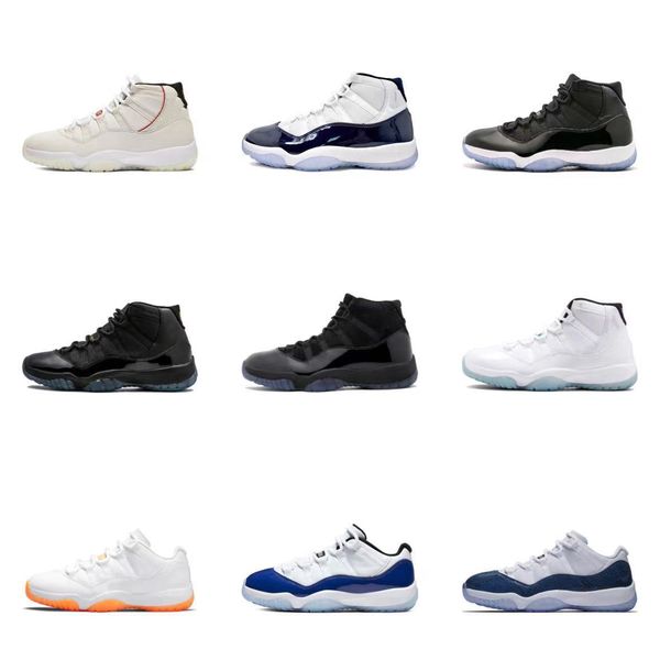 

2021 new cap and gown 11 prom night blackout 11s xi basketball shoes men authentic real carbon fiber sports sneakers with box 378037-005