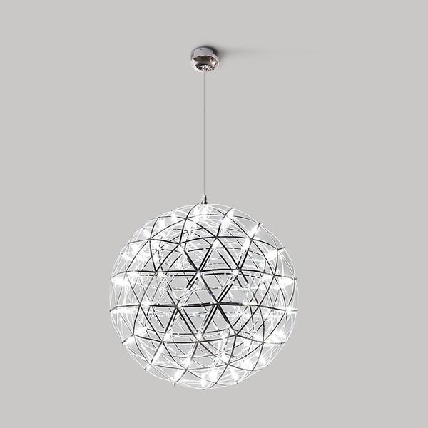 

pendant lamps modern design light led firework dining room hall hanging lamp stainless steel chrome indoor lighting