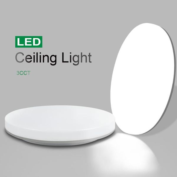 

ceiling lights ultra-thin 3cct living room led lamp 20w lighting fixture surface mount flush for bedroom kitchen