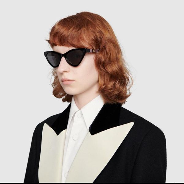 

sunglasses teenyou 2021 fashion eye cat retro eyewear women triangular sun glasses uv400, White;black