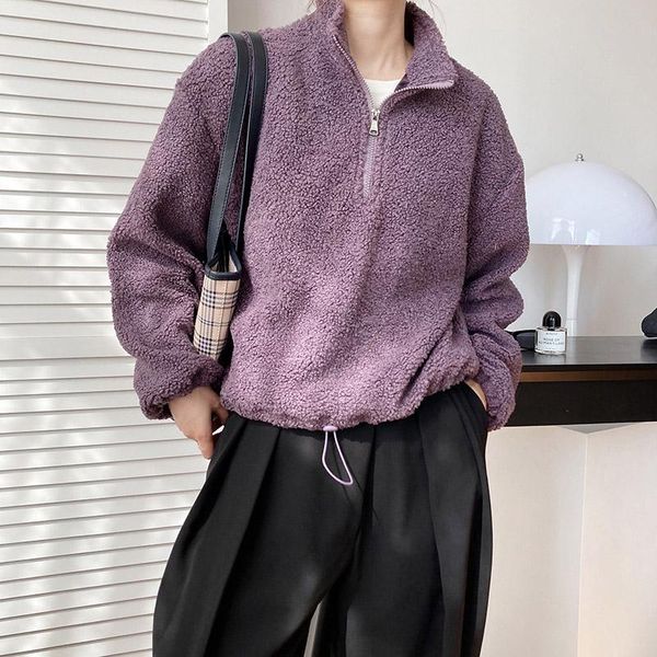 

women's hoodies & sweatshirts stand collar sudaderas vintage mujer bluza damska hoodie women sweatshirt oversized fall 2021, Black