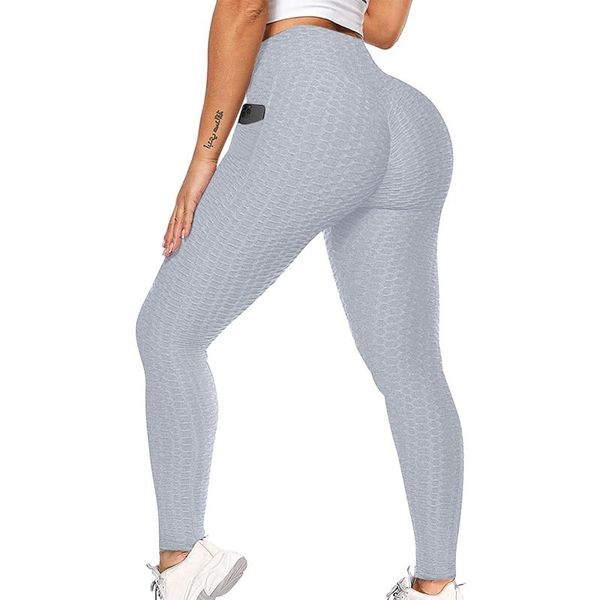 

yoga outfit 40# leggings wrinkled push up casual high waist sport pants women anti-cellulite gym running seamless exercise tights