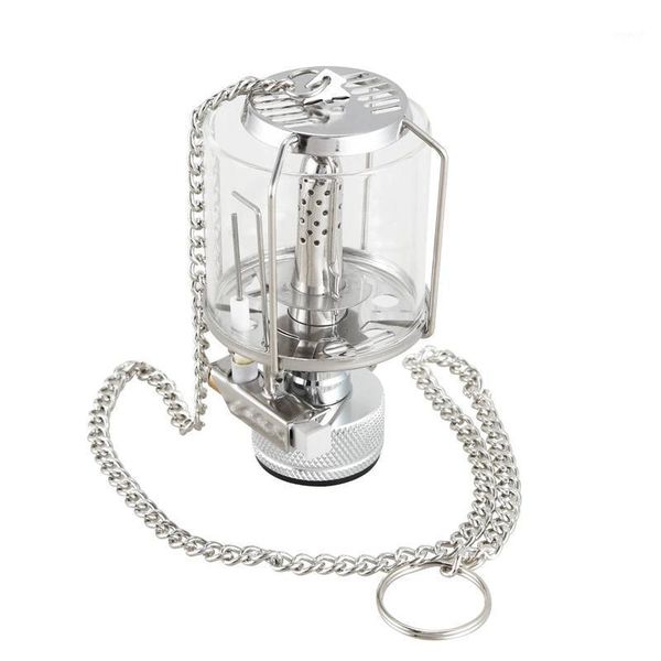 

portable lanterns mini camping lantern gas light tent glass lamp butane 80lux bl1
