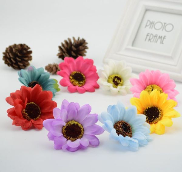 

10 you. handmade sunflower silk family wedding garland diy decorative brooch artificial flowers