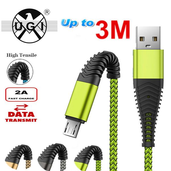 

1m 2m 3m micro usb type fast charging phone data charger cable for samsung s5 s6 s7 galaxy a3 a5 a7 type-c usb c cable android