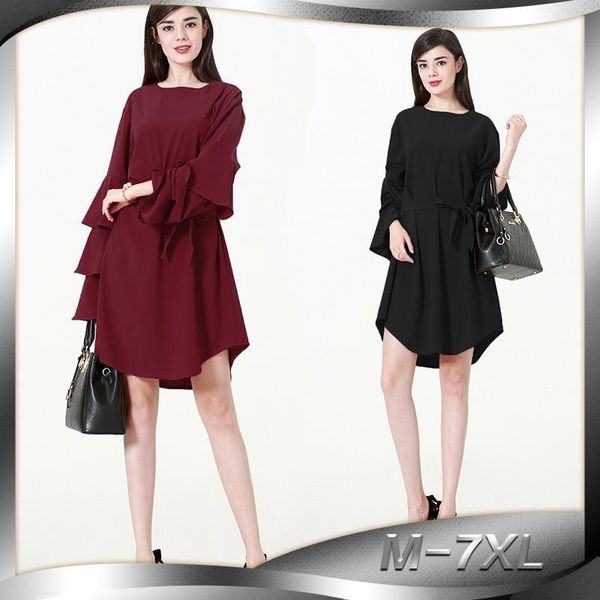 

casual dresses the plus-size blouse for women dress v138, Black;gray