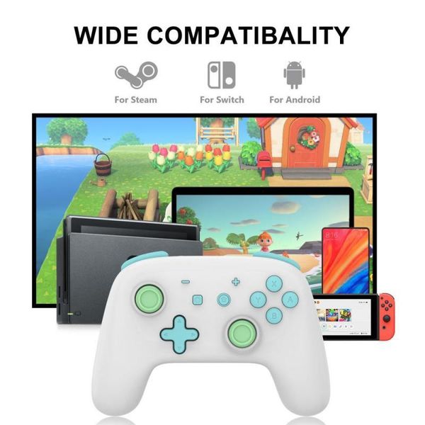 

game controllers & joysticks bluetooth gamepad for switch pro console wireless video supports gyroscope axis dual motor vibration