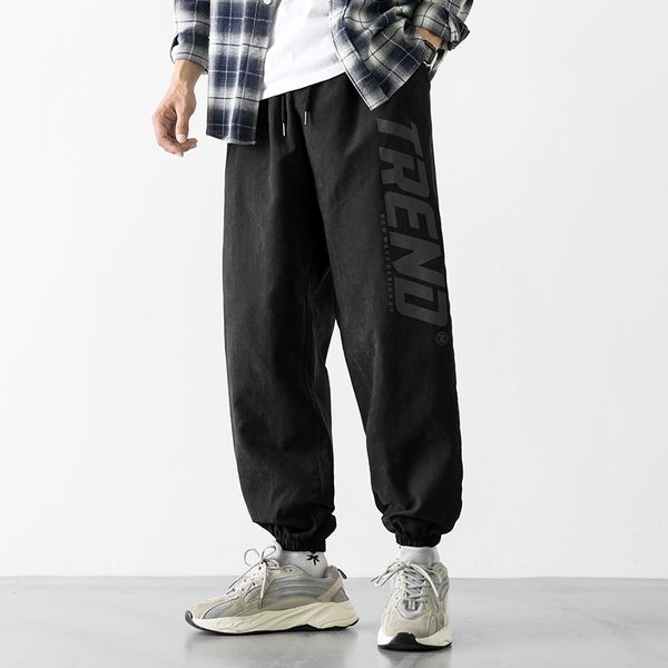 

2021 new ankle-length sweatpants streetwear spring autumn hip hop harem pants mens casual oversize 5xl 6xl joggers trouers kat6, Black