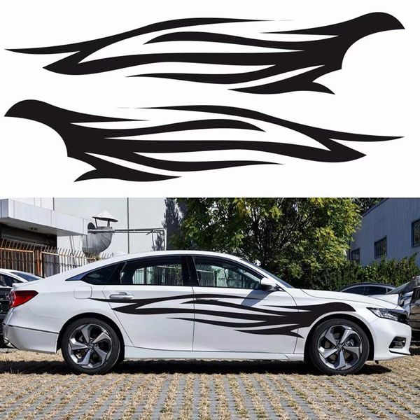

new flame car sticker bumper stripe graphic body decals