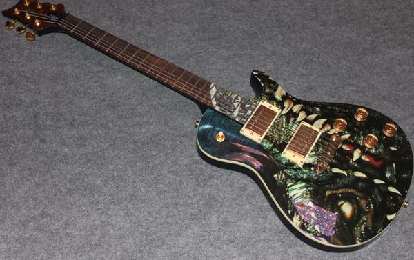 

electric guitar solid body mahogany arch shadow maple ,the devil eye