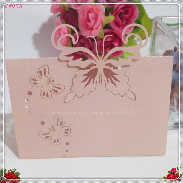 

greeting cards 100pcs butterfly laser cut name place card paper seat birthday party wedding celebration table 5zsh086