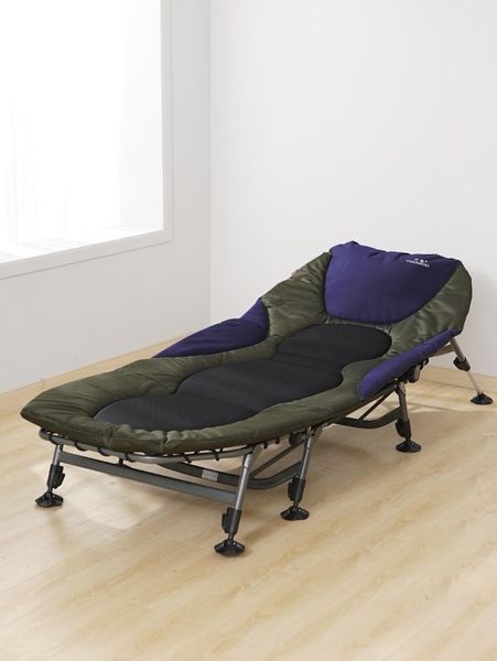 

tingdi nap bed aluminum alloy simple folding bed office lunch break outdoor portable single recliner