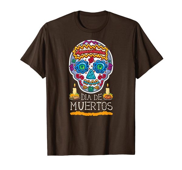 

dia de los muertos calavera de azucar aguascalientes t-shirt, White;black