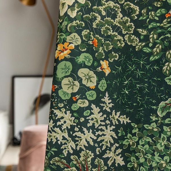 

curtain & drapes nordic style persistent garden curtains suitable for living room bedroom modern minimalist polyester cotton printing