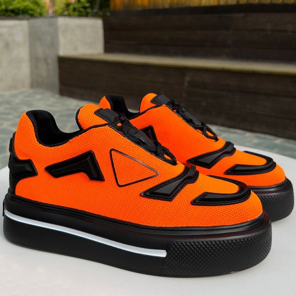 

designer new mens and womens sports shoes classic trend wild fashion orange thick-soled sponge cake sneakers outdoor driving travel non-slip, Black