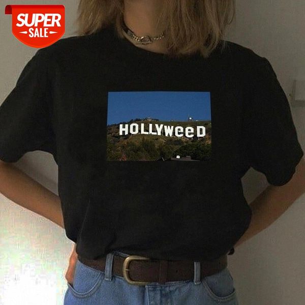 

sunfiz yf 1pcs autumn bottom t shirt hollyweed funny t-shirt casual short sleeves cotton tee #ll7n, White