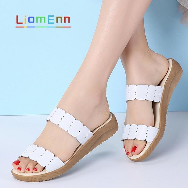

elegent women's slippers wedge heels slippers women shoes outdoor indoor house summer slides 2021 new fashion designer size 41, Black