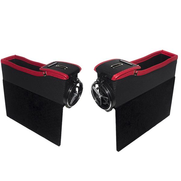 

car organizer seat clearance catcher filled cup holder storage box pu leather coin